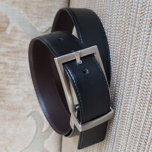 NWOT Calvin Klein men's black leather belt, Sz 34